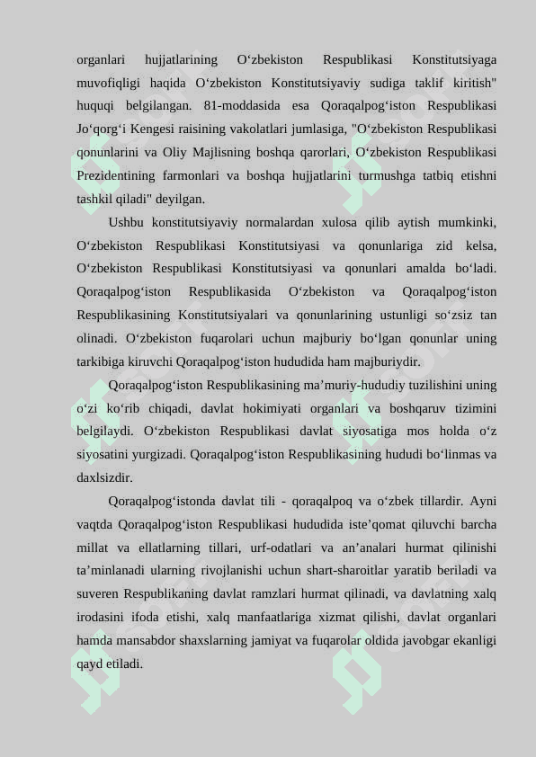 QORAQALPOG'ISTON RESPUBLIKASI KONSTITUTSIYASI VA DAVLAT TUZILISHI 3