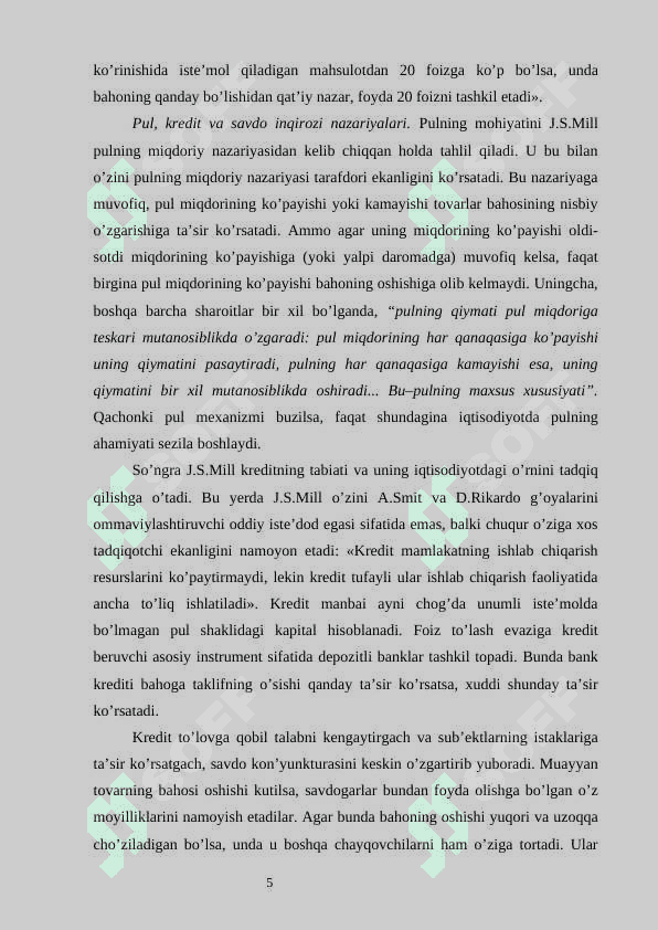 Klassik iqtisodiy maktabning yakunlanishi 5