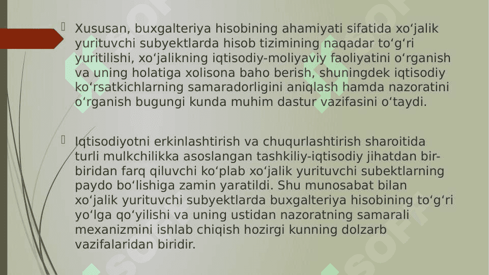 Buxgalteriya hisobi xizmatini tashkil etish 4