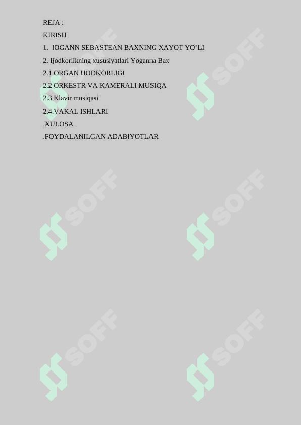 I.S.BAXNING  KLAVIR musiqasi 2