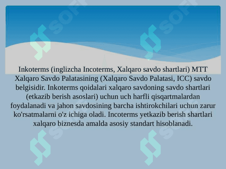 Inkoterms haqida tushuncha 4