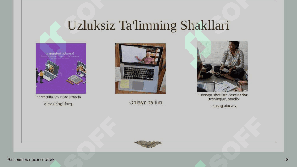 Uzluksiz Ta`lim 8