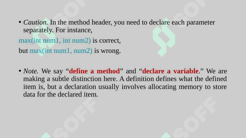 Method in Java 5
