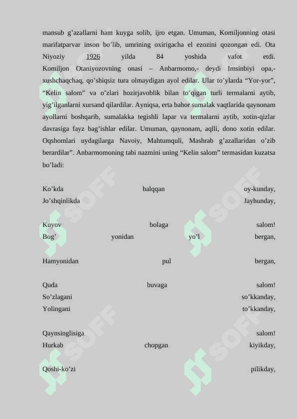 O’zbek bastakori Komiljon Otaniyozovning hayoti va ijodi 6