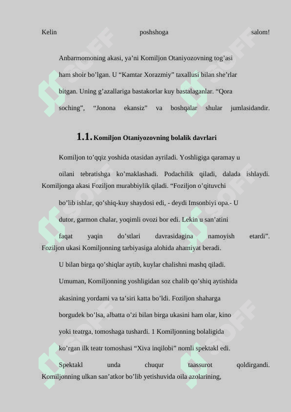 O’zbek bastakori Komiljon Otaniyozovning hayoti va ijodi 7