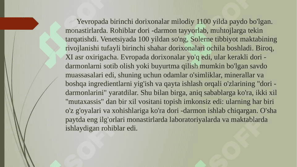 INSONIYAT TARIXIDAGI DORIXONALAR KASALXONALAR VA TIBBIYOT MAKTABLARINING OCHILISHI 4
