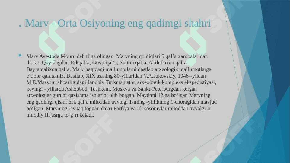 Janubiy Turkmaniston shaharlari urbanizatsiyasi 2