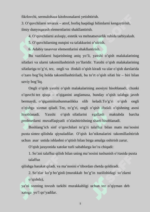 Boshlang‘ich sinflarda o‘quvchilarning nutqini o‘stirishda tez aytishlardan foydalanish usullari 5