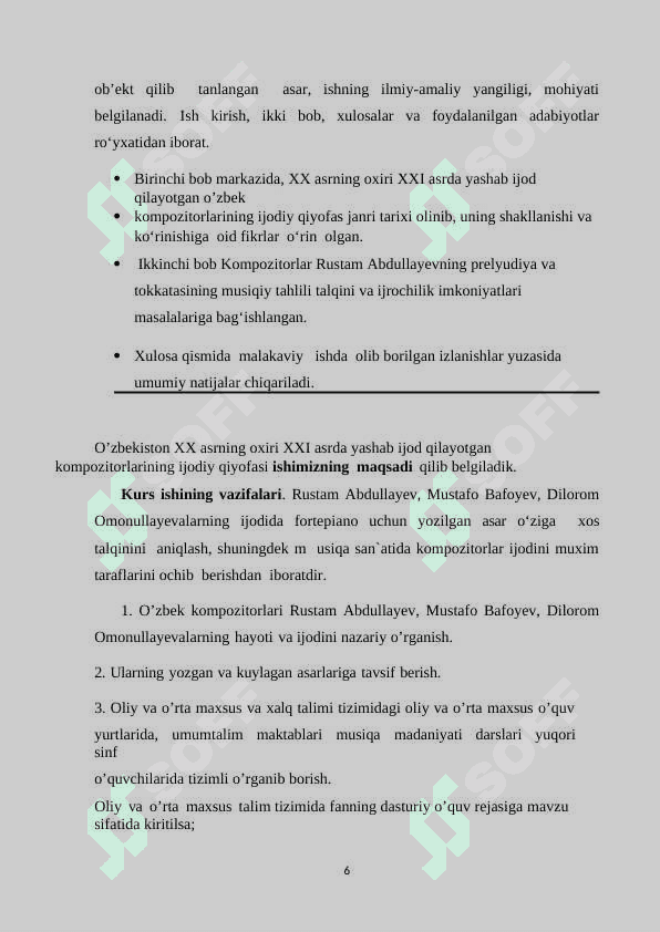 XX asrning oxiri XXI asrda yashab ijod qilayotgan o’zbek kompozitorlarining ijodiy  qiyofasi 6