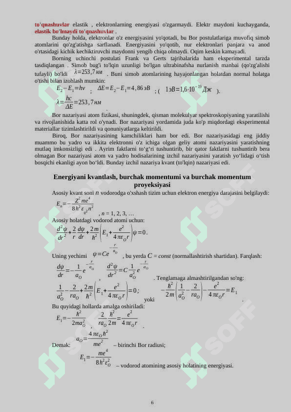 Atom va uning tuzilishi 6
