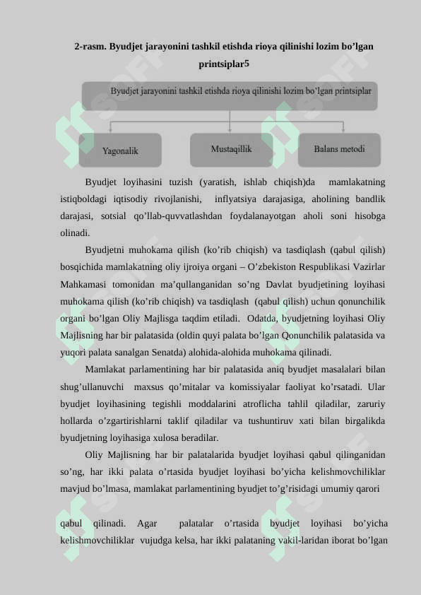 BYUDJET JARAYONINI TASHKIL ETISHDA O'ZBEKISTON RESPUBLIKASI MOLIYA VAZIRLIGINING O'RNI VA AHAMIYATI 7