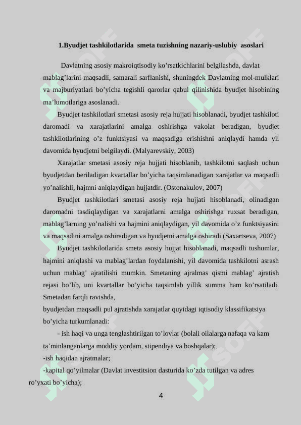 Byudjet tashkilotlari xarajatlarini smeta asosida moliyalashtirish asoslari 4