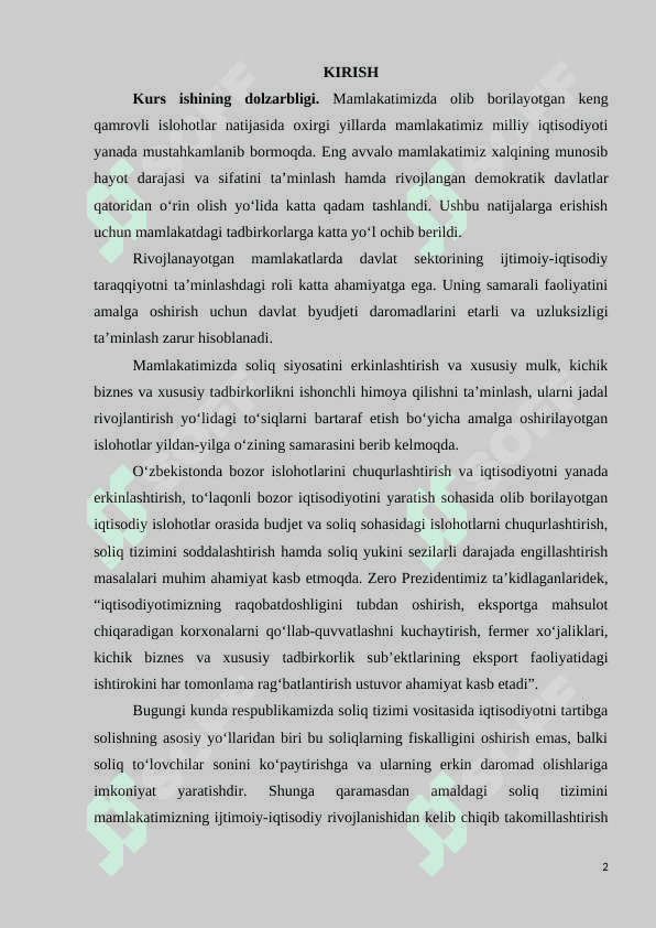 Davlat budjetining soliqli daromadlari, ularning tarkibi, tuzilishi va ahamiyati 2