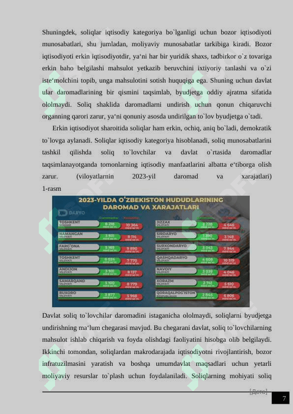 Davlat  byudjeti daromatlari ijrosi  zarurligi, mohiyati va omillari 7