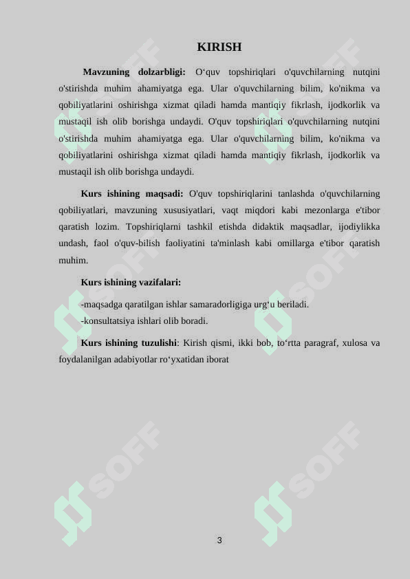 O‘quvchilarning og‘zaki va yozma nutqini o‘stirishda o‘quv topshiriqlarining ahamiyati 3