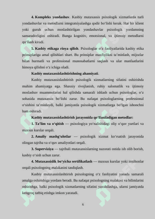 Psixologik xizmatda amaliy psixologning o‘rni 6
