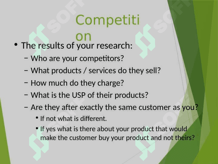 Markets and competitiors 3