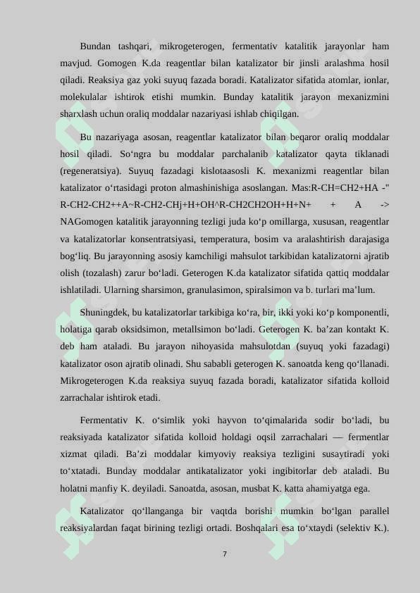 ALUMINIY OKSIDLI KATALIZATORLAR 7