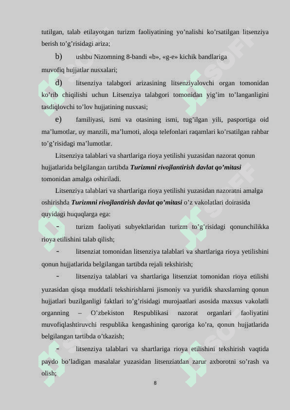 TURIZMDA XIZMATLARNI SERTIFIKATLASH VA STANDARTLASH 8