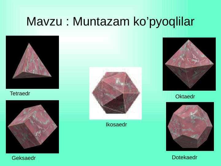 Muntazam ko’pyoqlilar