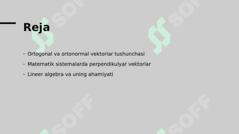 Ortogonal va ortonormal sistemalar 2