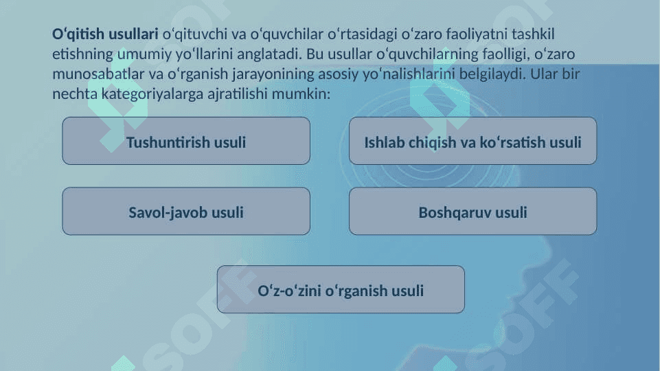 Dars o‘qitishning asosiy shakli sifatida 8