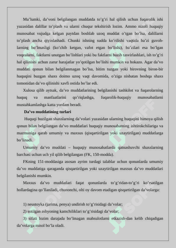Da'vo muddati 24 4