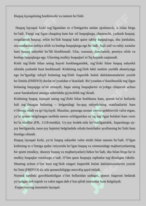 O'zbekiston Respublikasi fuqarolari huquq va majburiyatlari 24 4