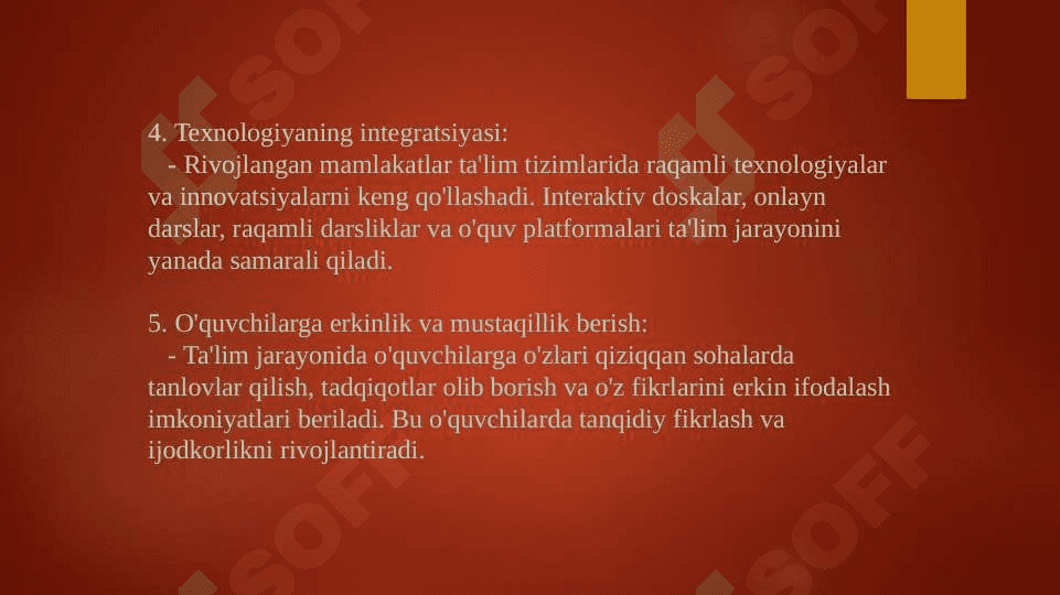 Rivojlangan xorijiy mamlakatlarda ta’lim tizimi 7