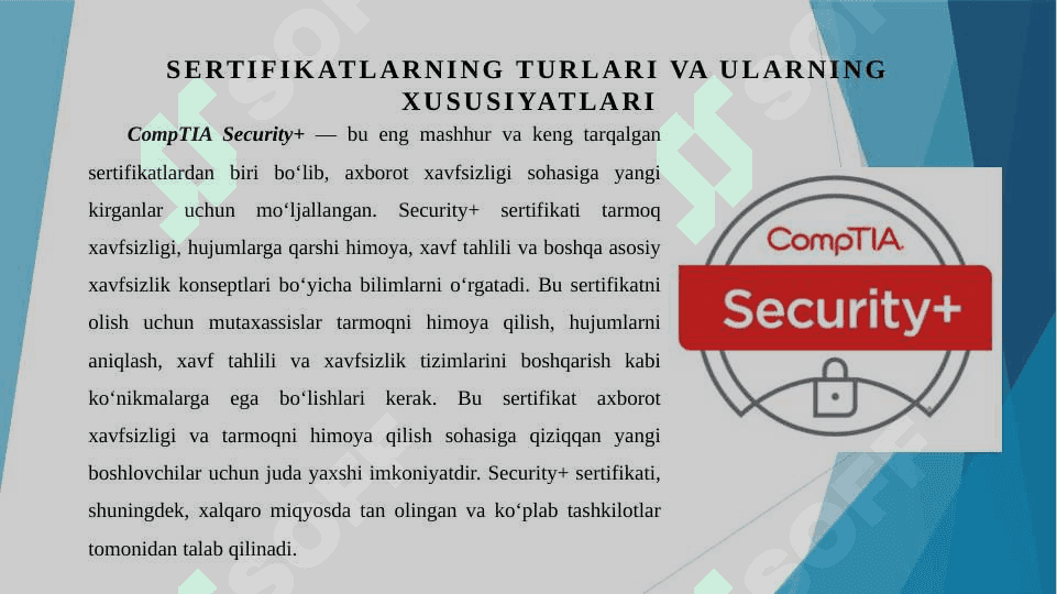 Kiberxavfsizlik sohasidagi mashhur sertifikatlar 8