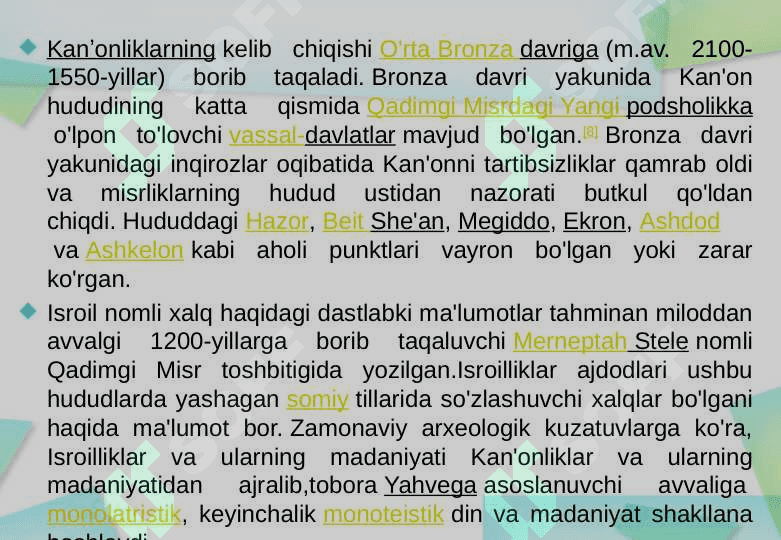 ISROIL-YAHUDIY DAVLATI TARIXI 6