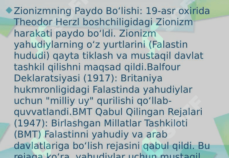 ISROIL-YAHUDIY DAVLATI TARIXI 7