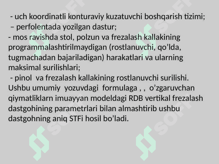 RDB frezalash texnologik jihozlarning strukturaviy texnologik modeli 5