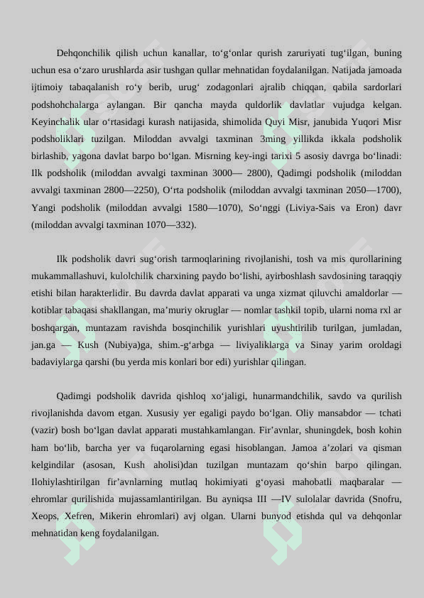 Internet tarmog‘idan “Misrshunoslik va uning rivojlanishi” mavzusiga oid maqolalarni topish va ulardan bittasini tarjima qilish 24 2