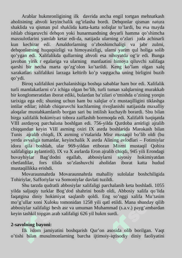 Islom sivilizatsiyasi 2 3