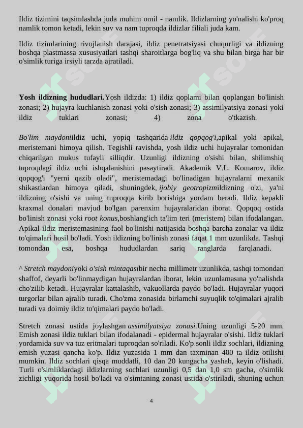 ILDIZ VA UNING VAZIFASIILDIZNING  TURLARI 4