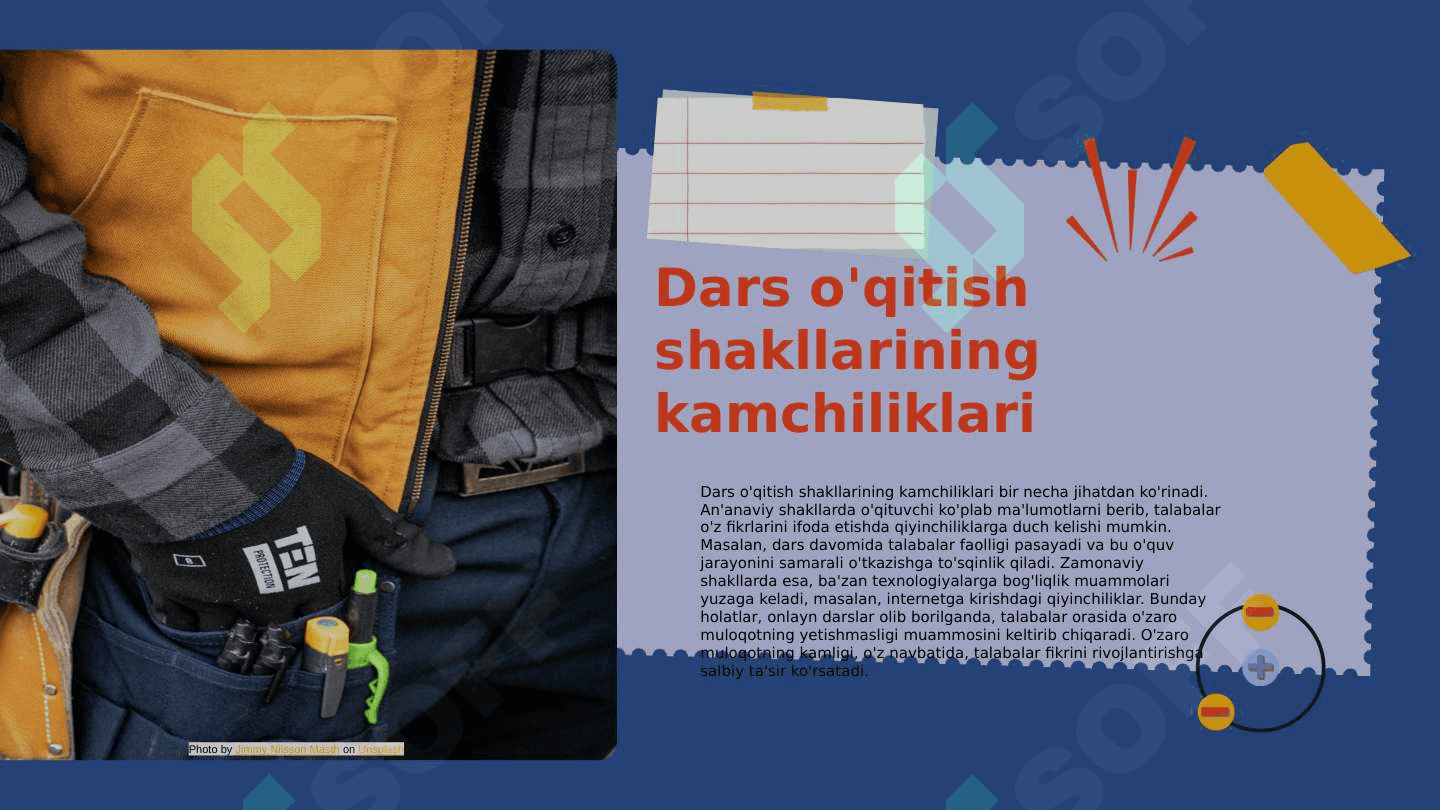 Dars o'qitishning asosiy shakli sifatida 6