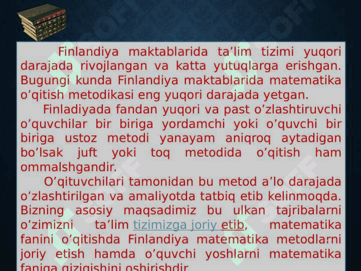 RIVOJLANGAN HORIJIY MAMLAKATLARDA TA’LIM TIZIMI 4