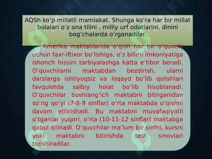 RIVOJLANGAN HORIJIY MAMLAKATLARDA TA’LIM TIZIMI 7