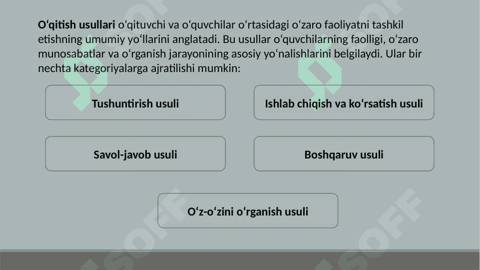 Dars o‘qitishning asosiy shakli sifatida 8