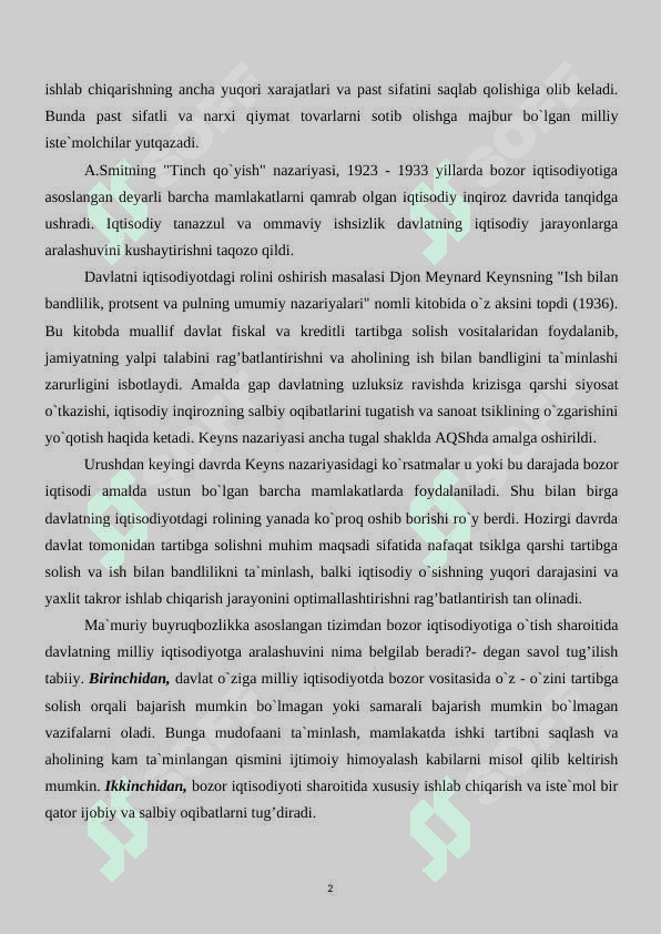 Iqtisodiyotni tartibga solishda davlatning roli 2