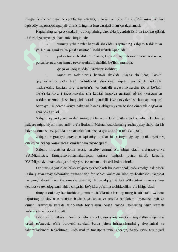 Jahon xo'jaligi va uning evolyutsiyasi 4