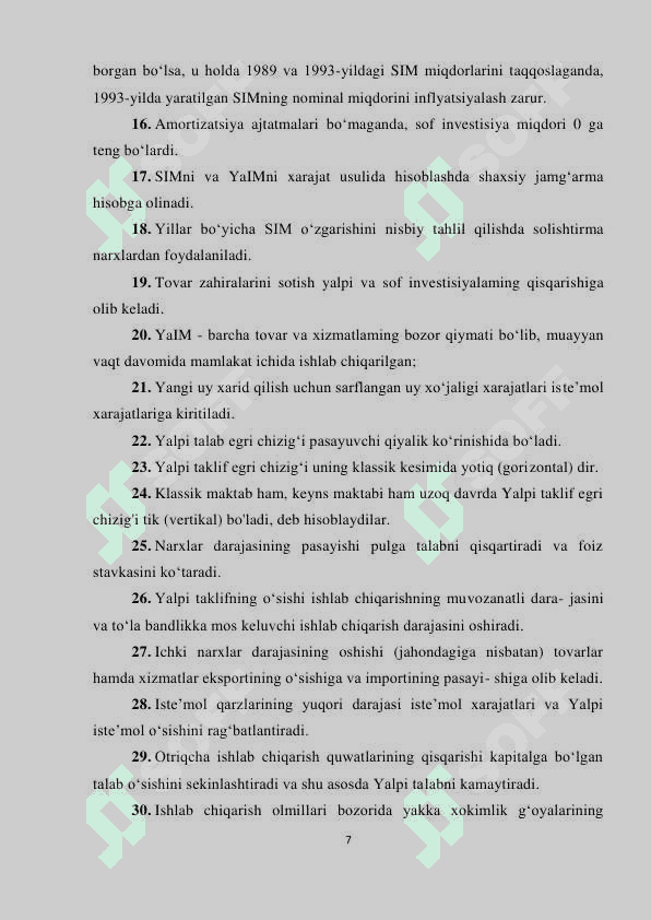 “Iqtisodiyot nazariyasi” fanidan 2-semestr uchun 1-joriy nazorat TOPSHIRIQLARI va javoblari 7