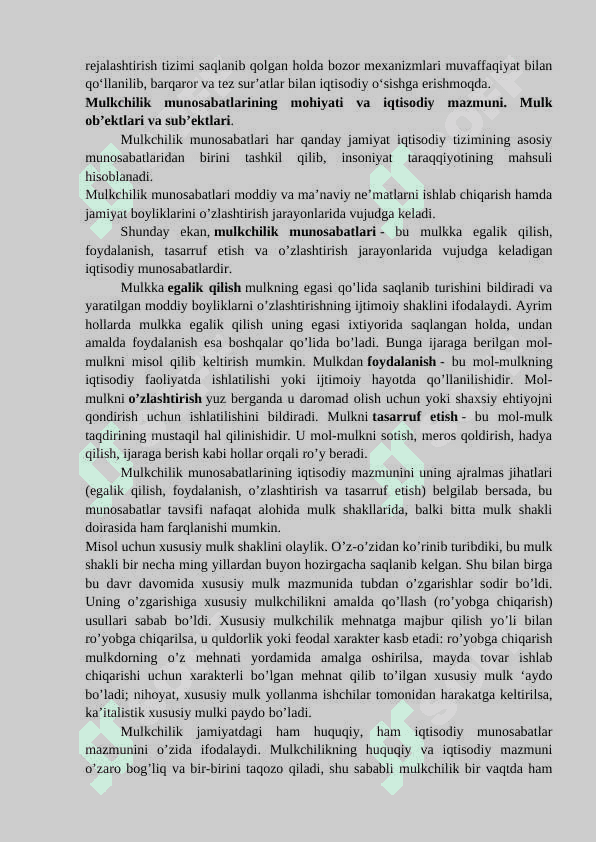 Iqtisodiy tizimlar va mulkchilik 5