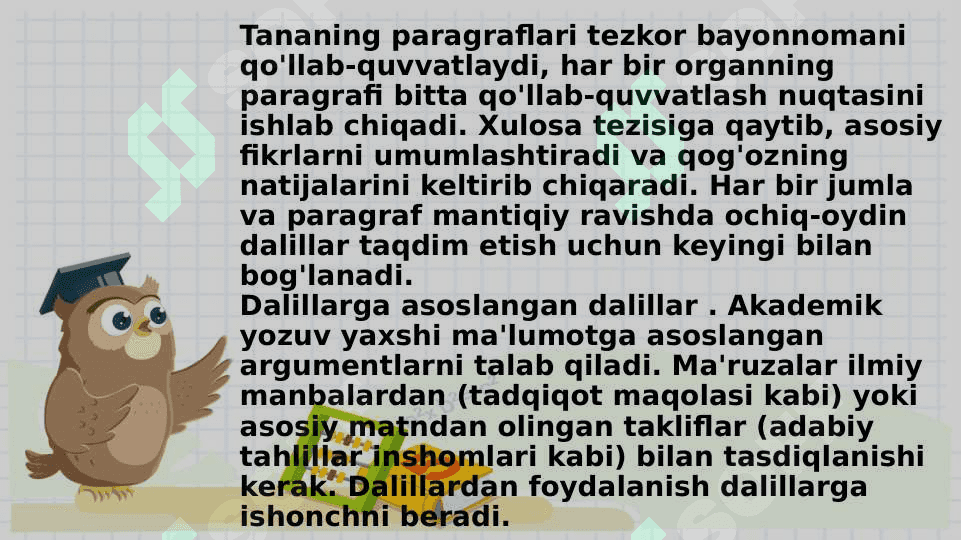 Akademik yozuvning mazmuni va vazifalari 4