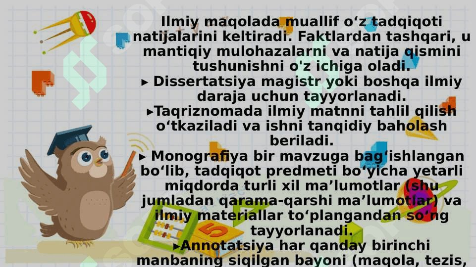 Akademik yozuvning mazmuni va vazifalari 7