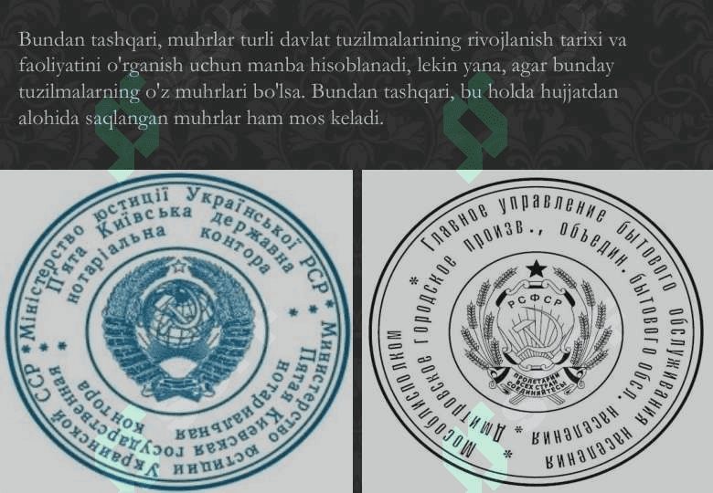 Sfragistika bo’yicha taqdimot 8