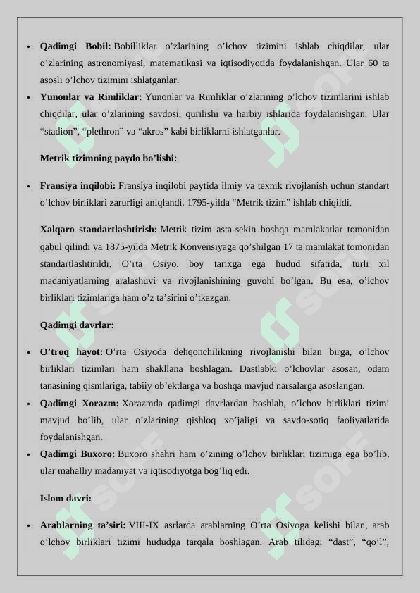 O’rta Osiyoning ilk o’rta asr o’lchov birliklari 24 3