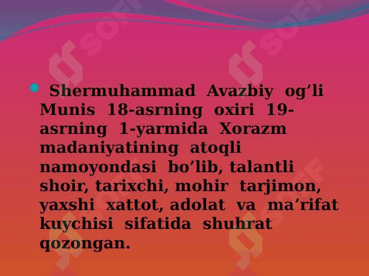 MUNIS UL USHSHOQ DEVONI HAQIDA 3