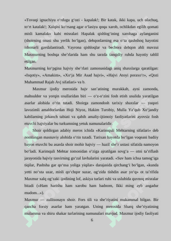 MAXMUR HAJVIYOTIDA VOQELIKNING BADIIY TALQINI 6
